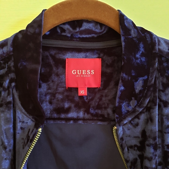 GUESS Velvet Shiloh Bomber Jacket XS - Picture 5 of 5